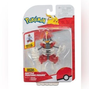Jazwares Pokemon Battle Feature Bisharp 4.5" Deluxe Action Figure 2024 BRAND NEW